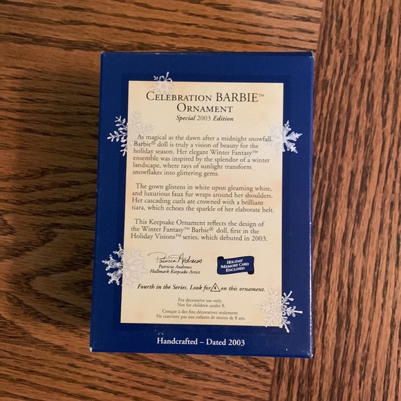 Celebration Barbie Ornament, Special 2003 Edition Collectors Series - Picture 6 of 7
